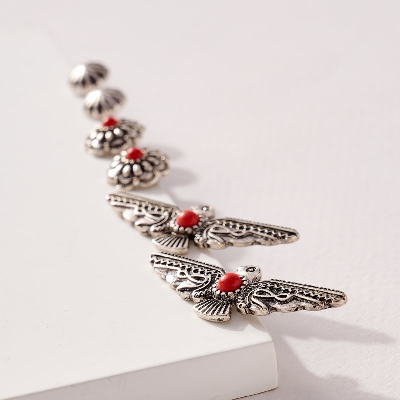 Western Design Natural Stones Stud Earrings Set