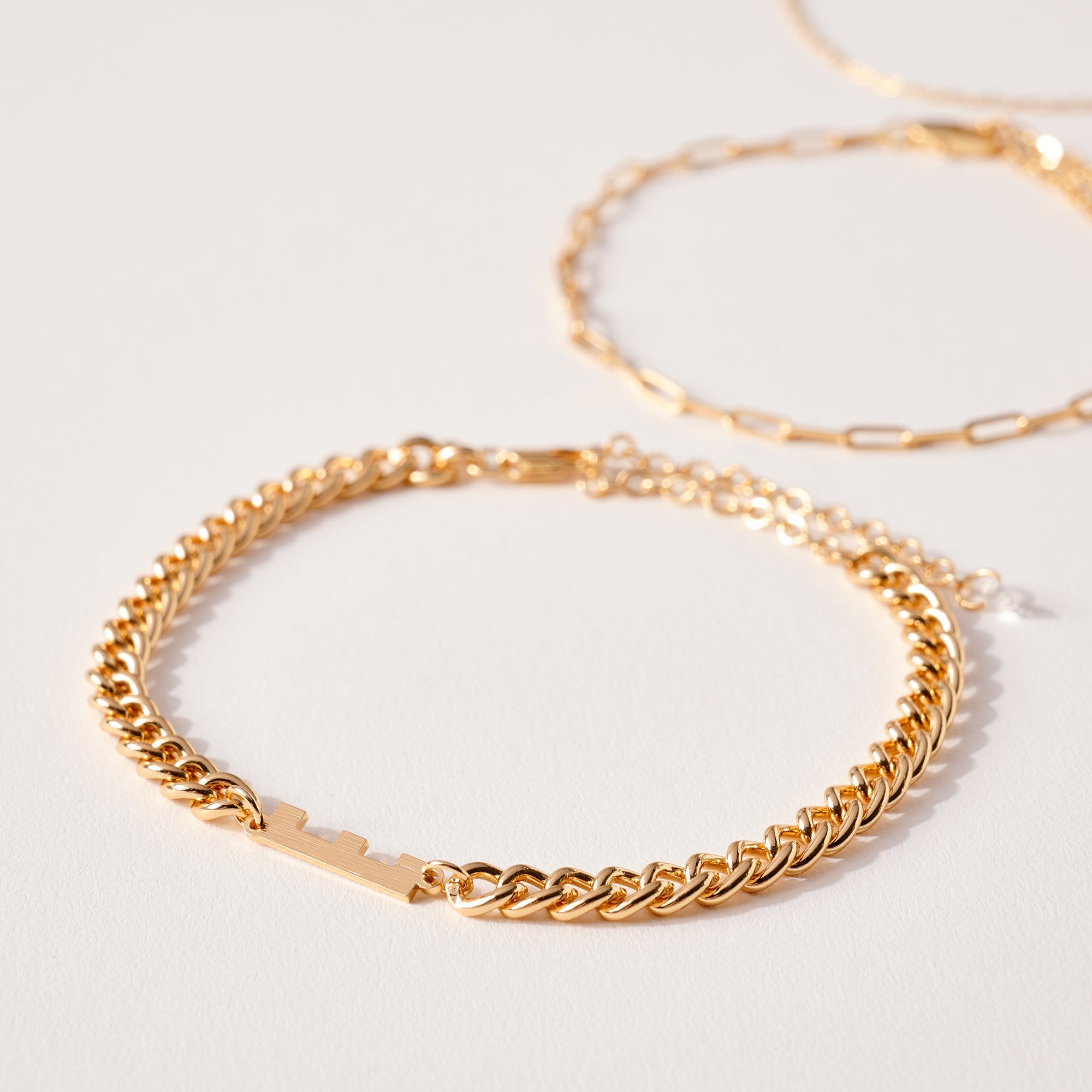 Personalizing Initial Multi Bracelet Set