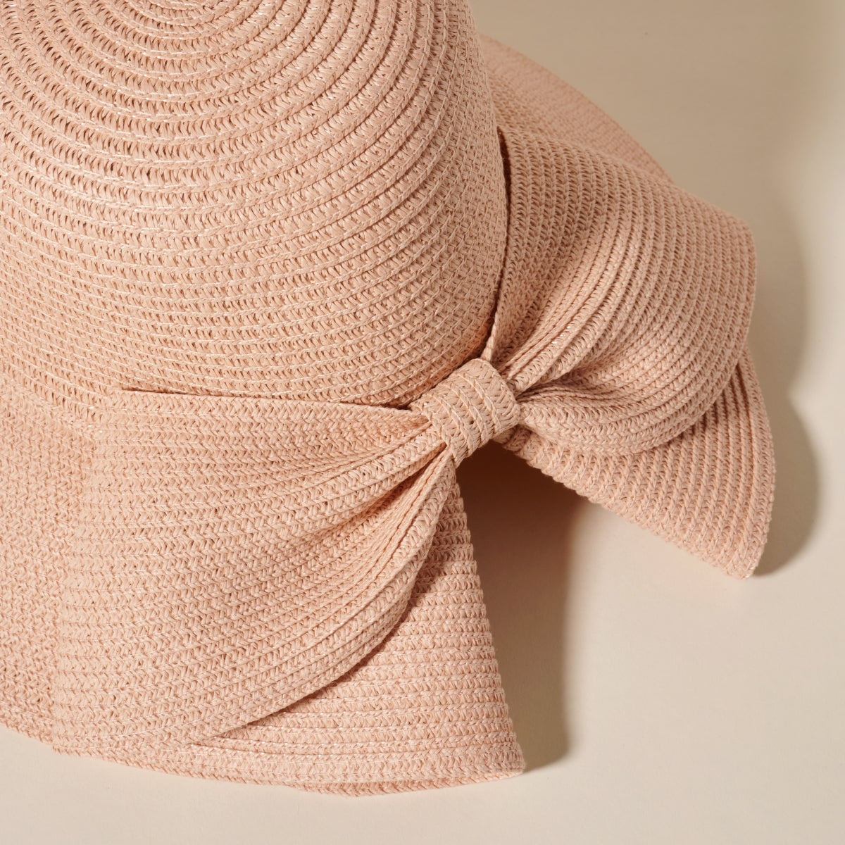 Ribbon Straw Bowler Hat