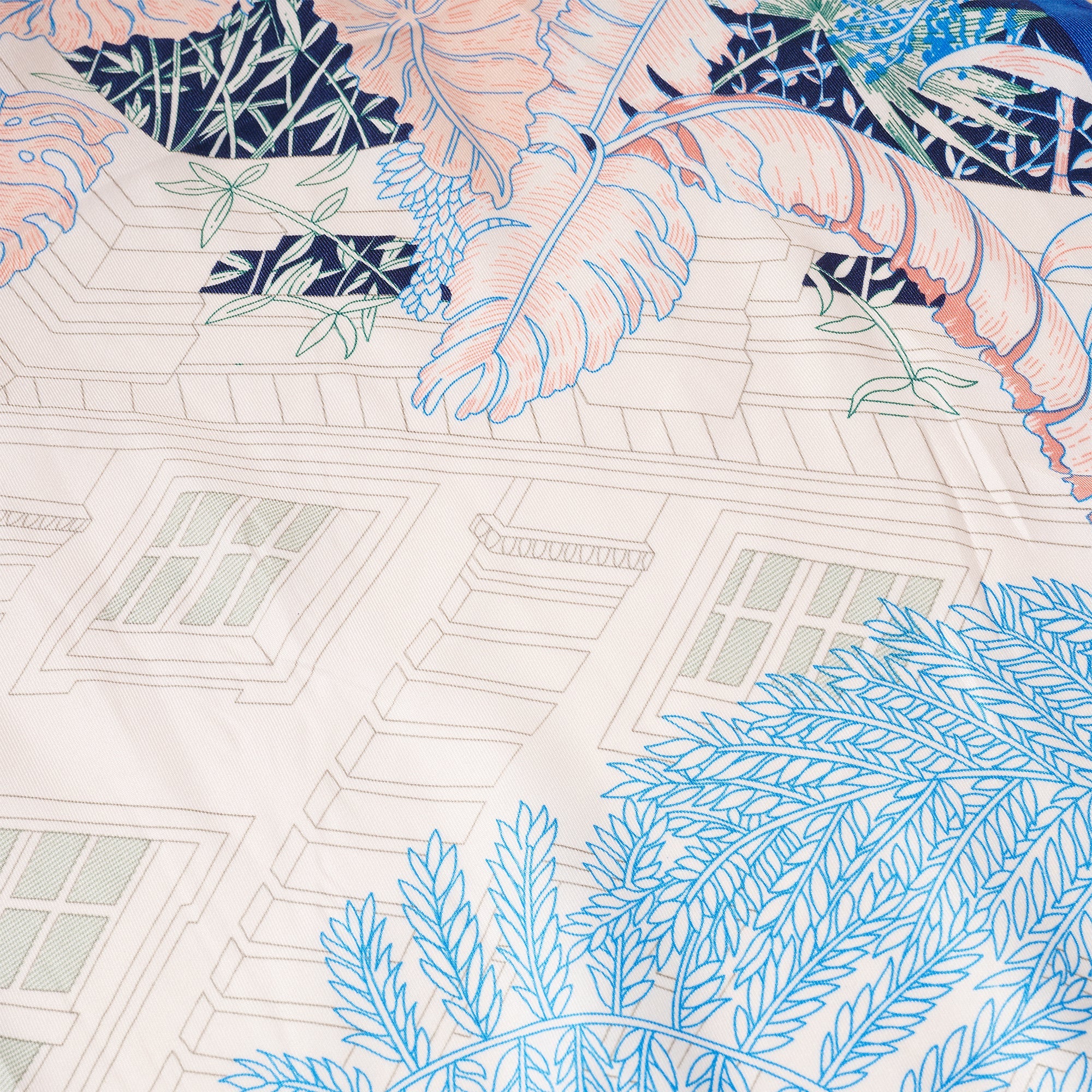 Multi Print Diamond Shape Silky Scarf