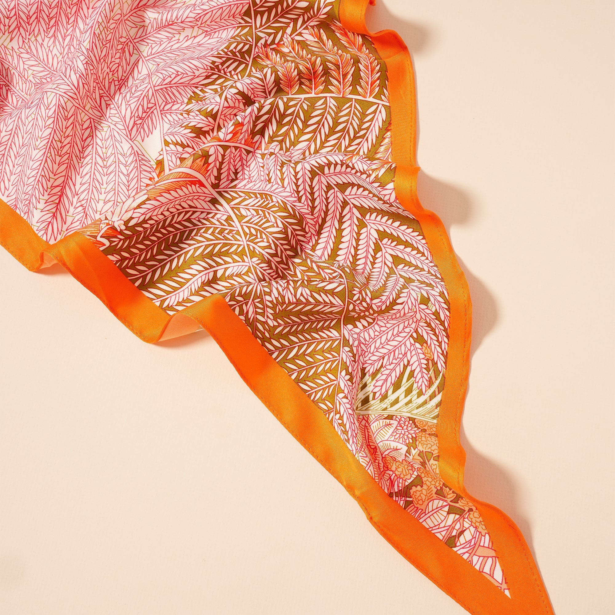 Multi Print Diamond Shape Silky Scarf