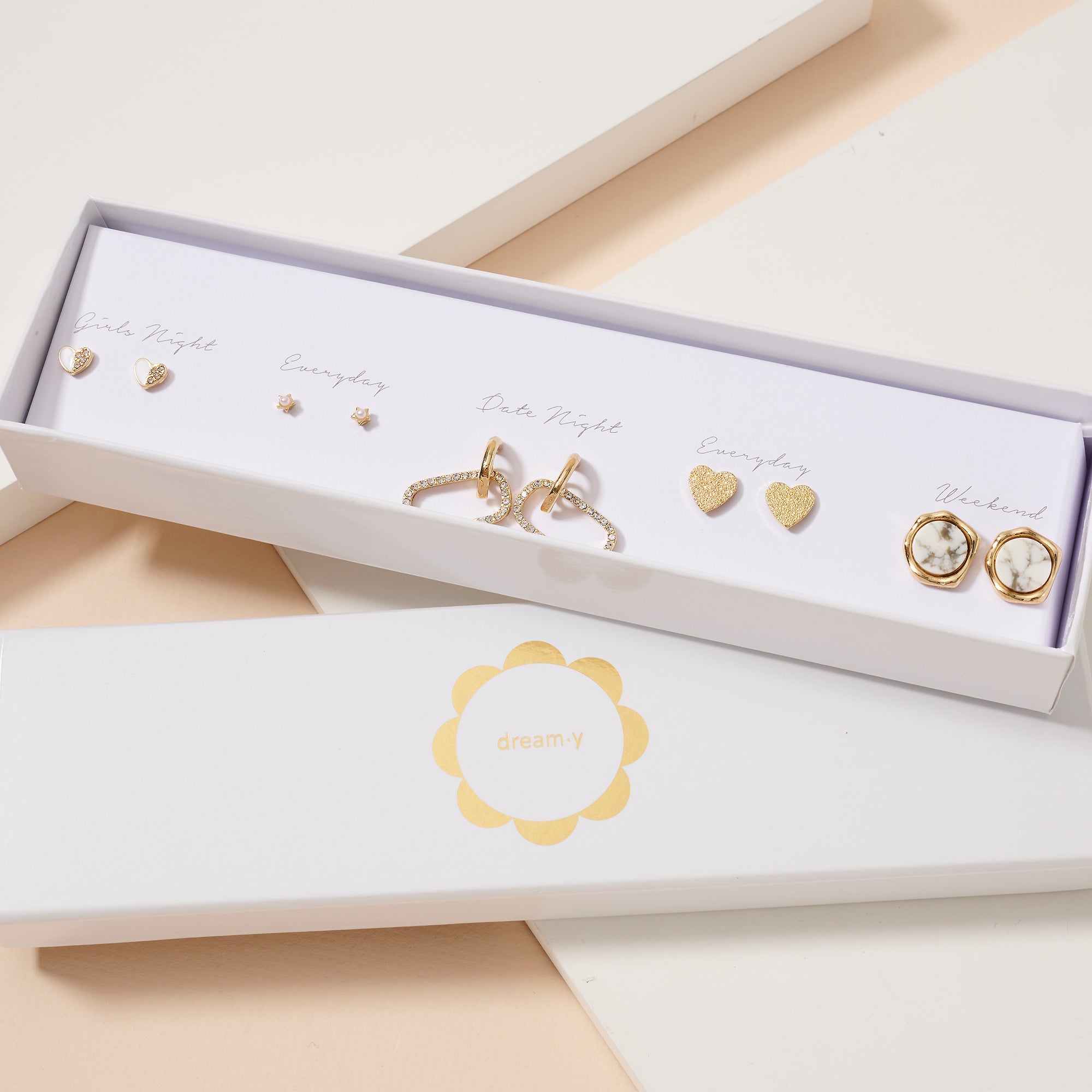 Stone Earring Box Set