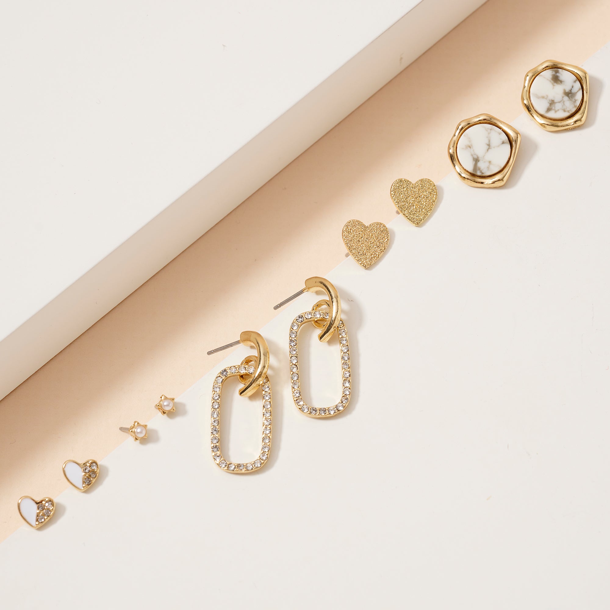 Stone Earring Box Set