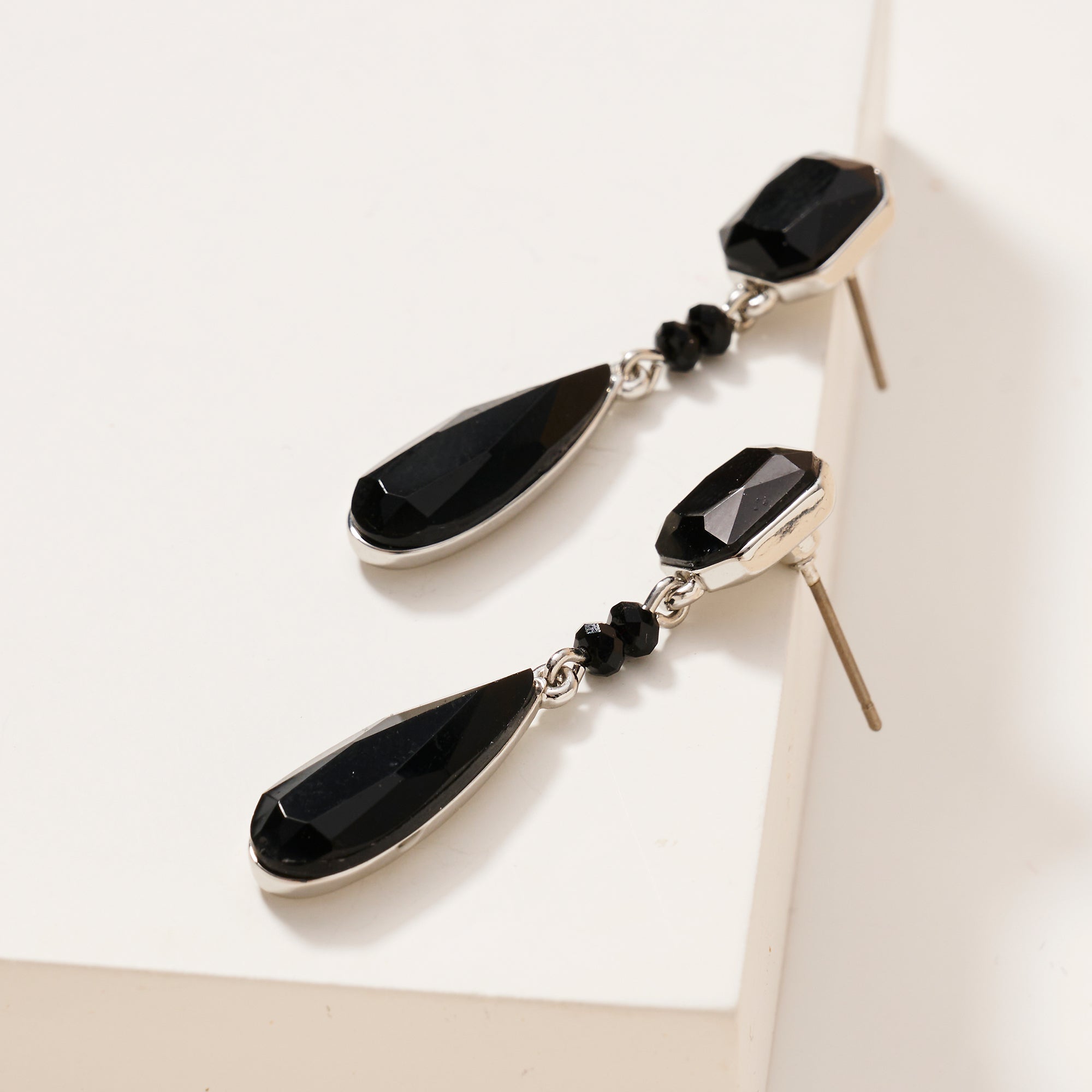 Teardrop Gemstone Dangle Earrings
