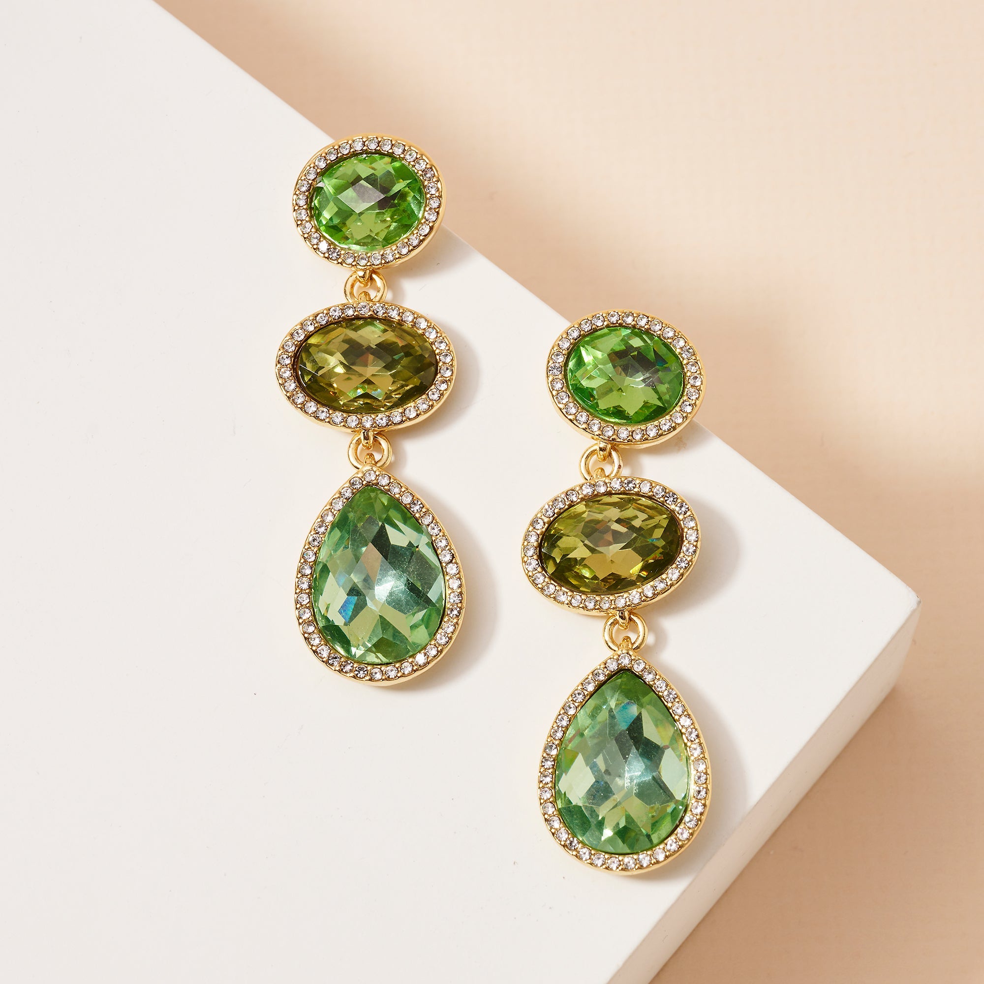 Gemstone Dangle Earrings