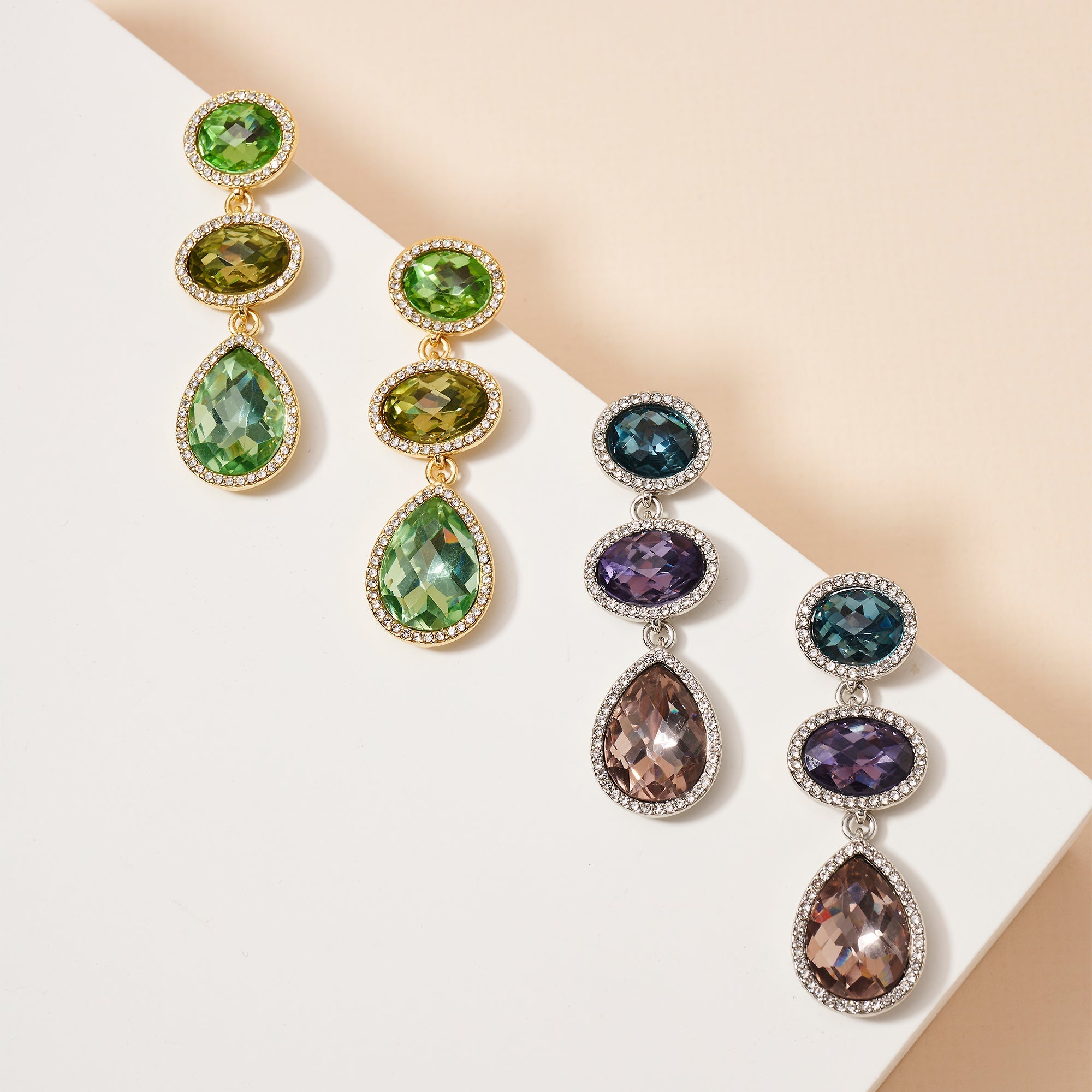 Gemstone Dangle Earrings