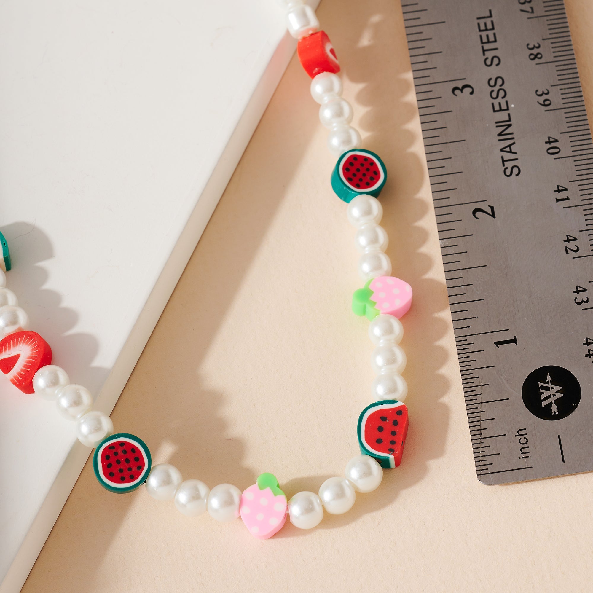 Kids Fruits Pearl Beaded Necklace