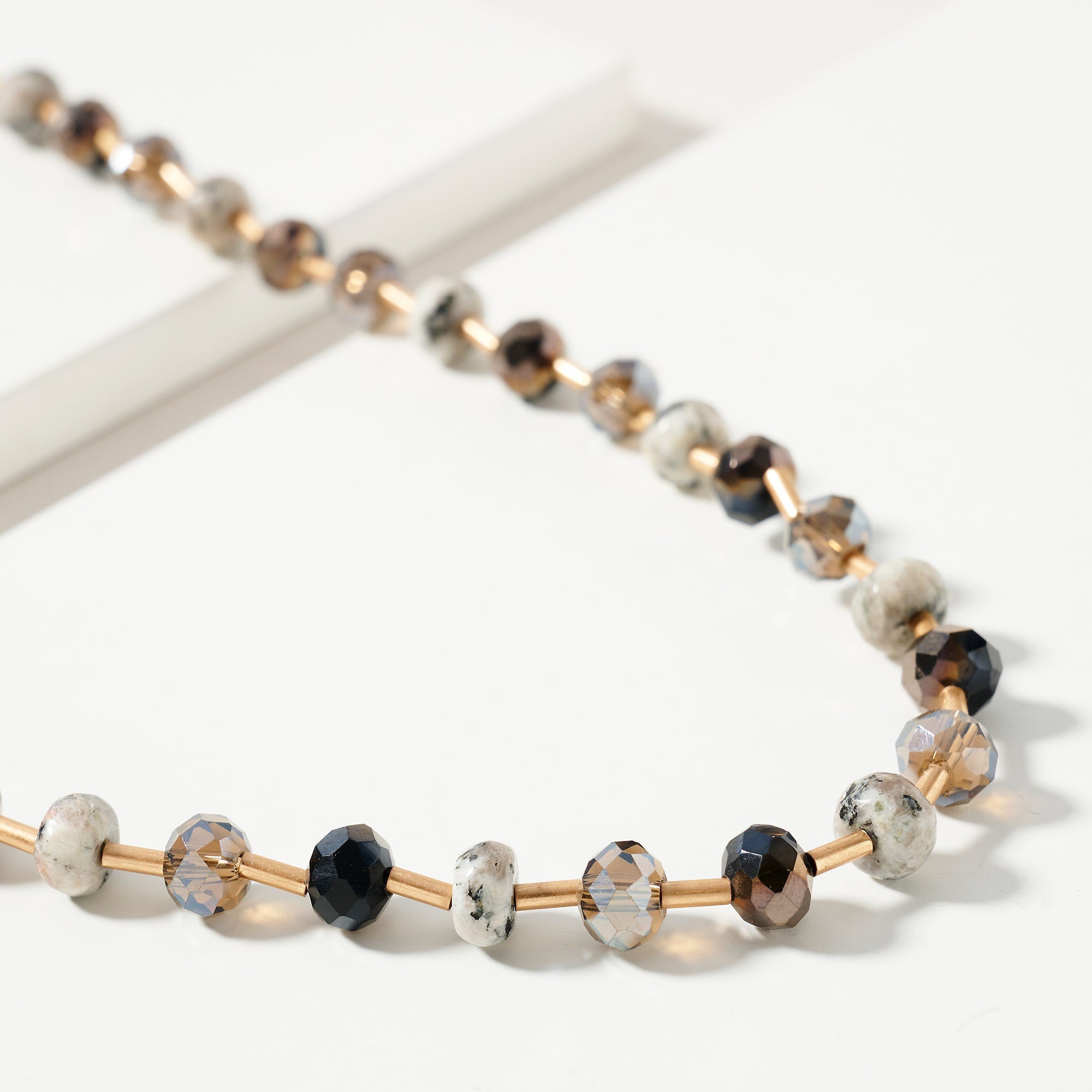 Glass Bead Chain Necklace