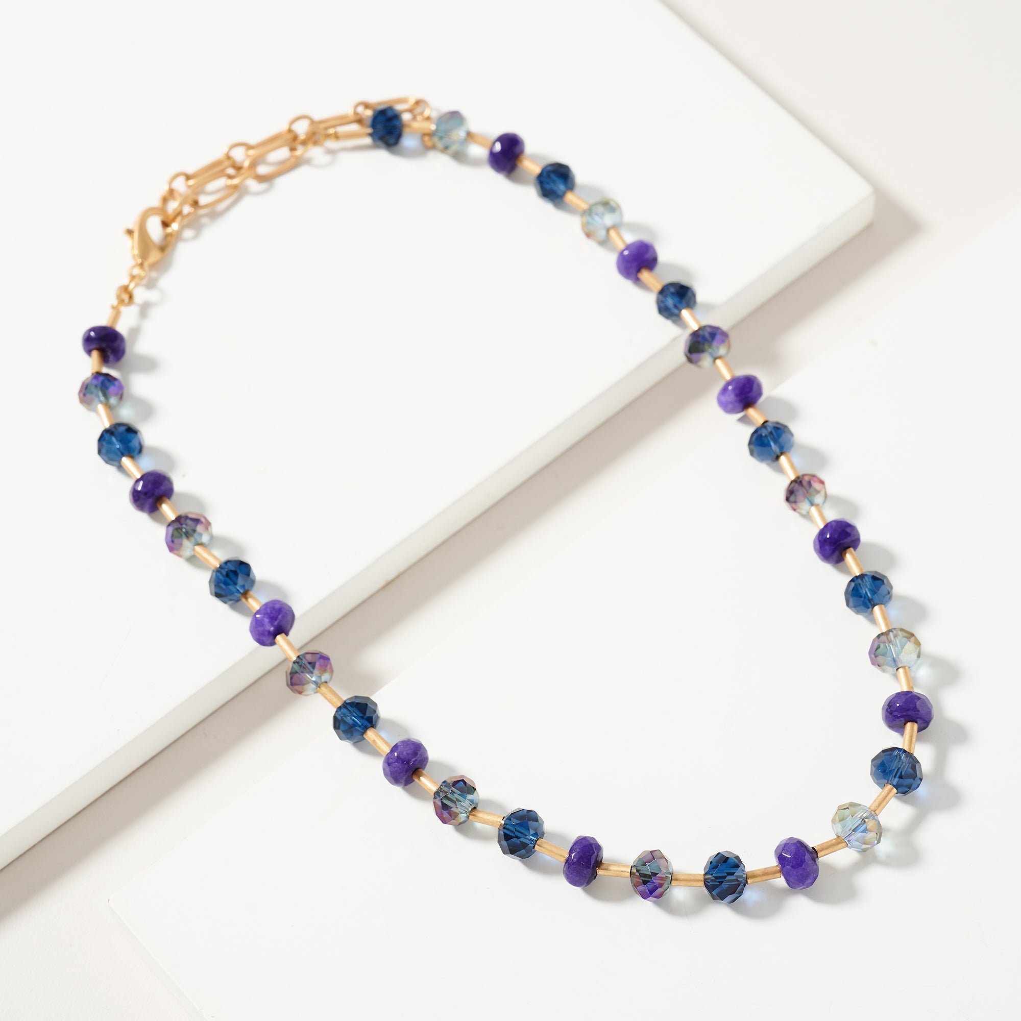 Glass Bead Chain Necklace