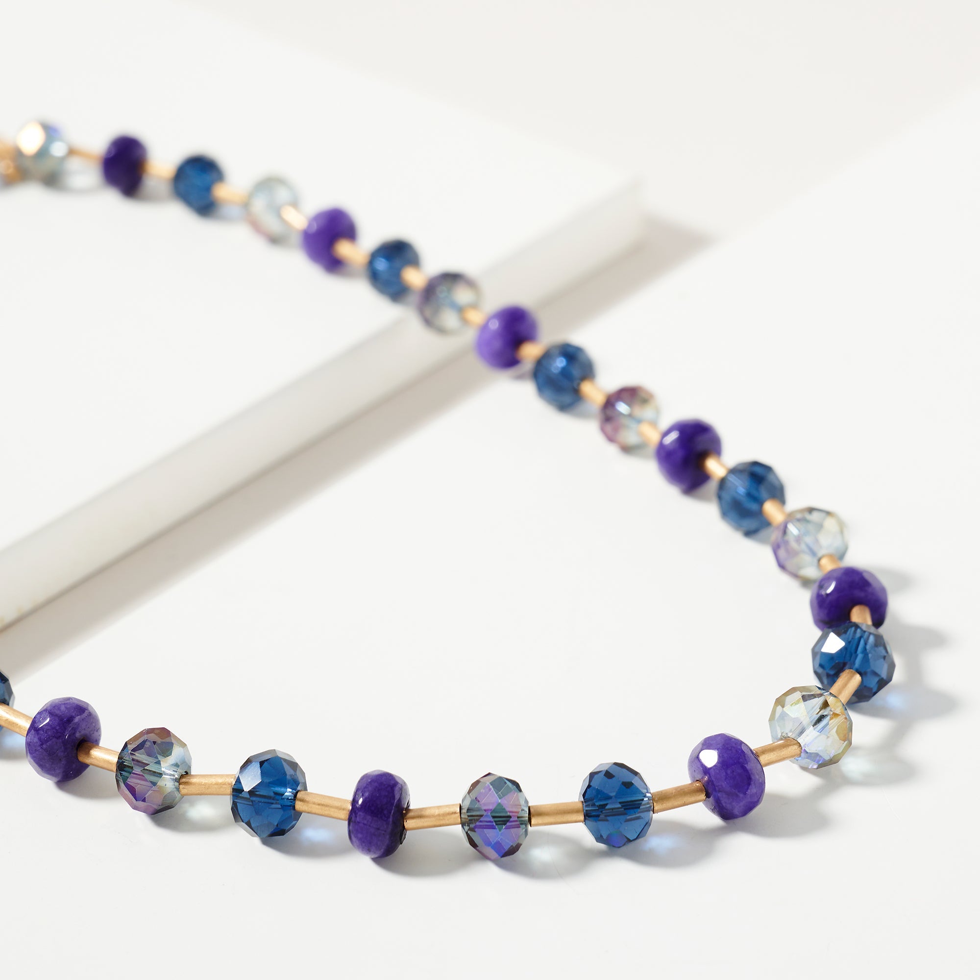 Glass Bead Chain Necklace