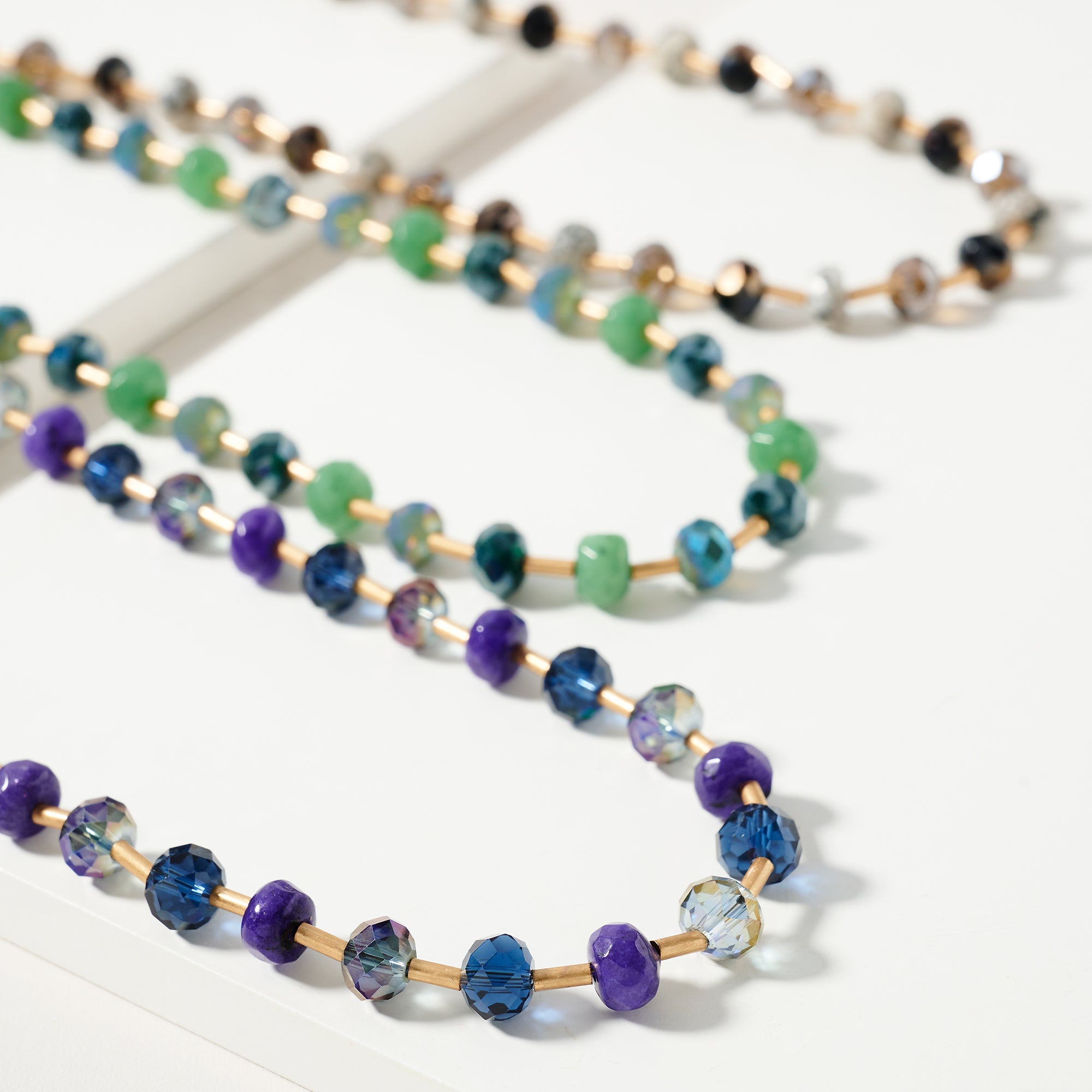 Glass Bead Chain Necklace
