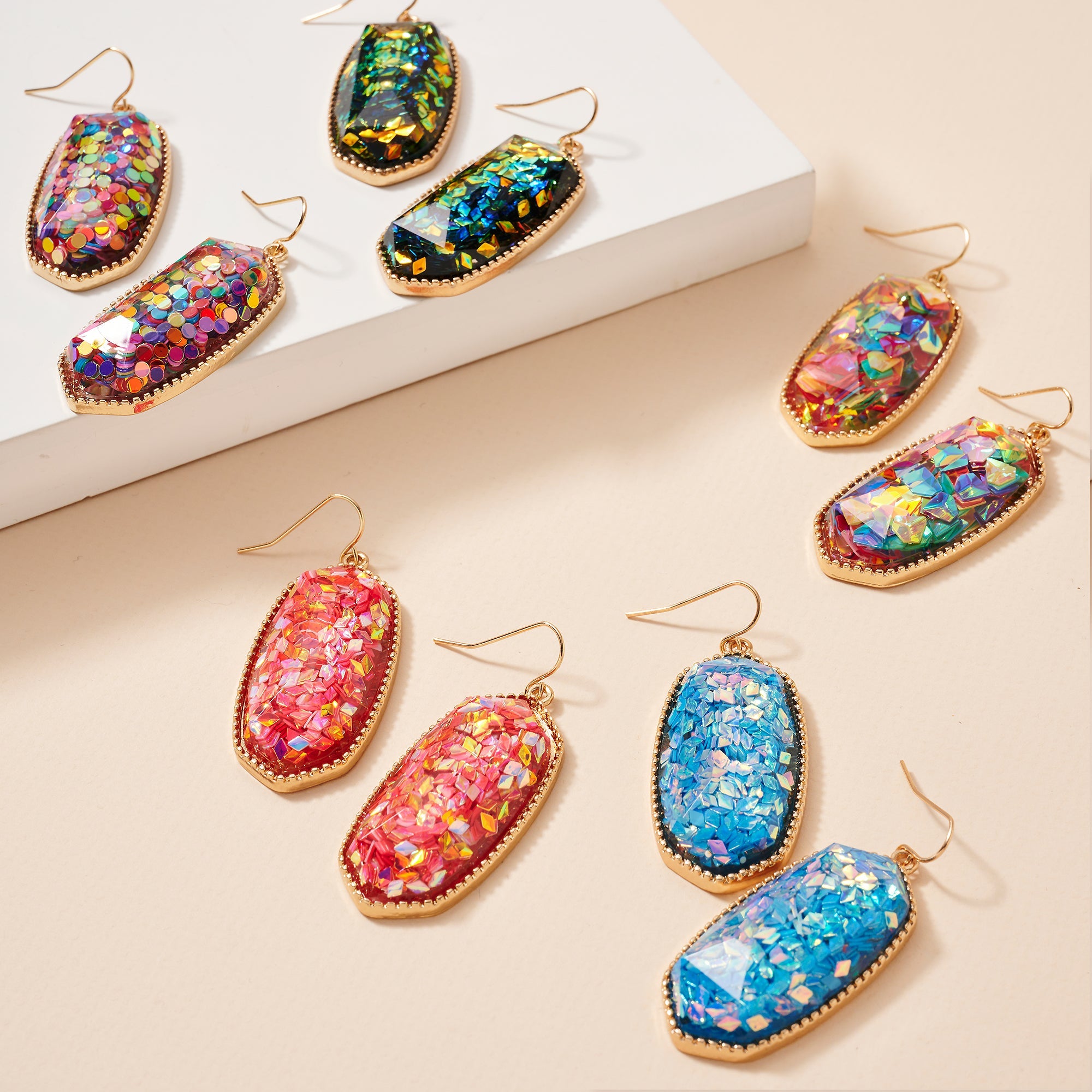 Cluster Dangle Earrings