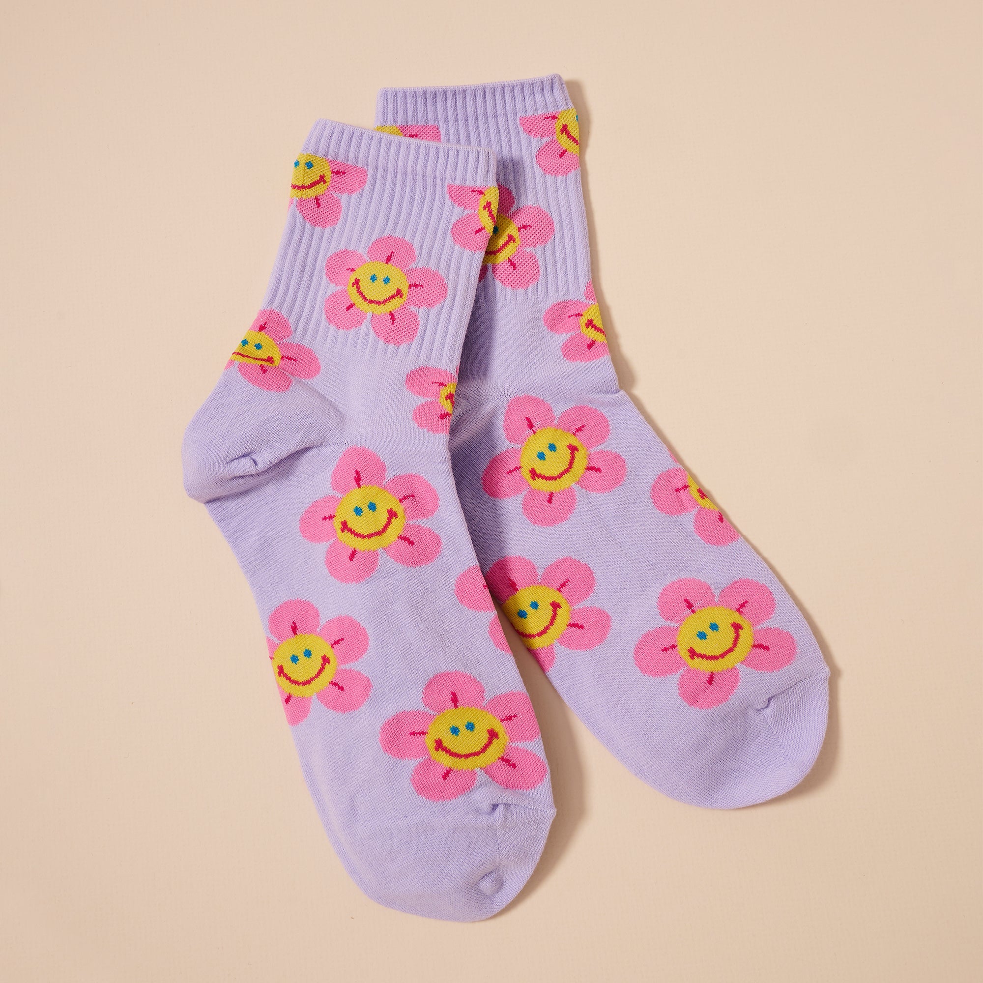 Smile Flower Socks